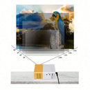 Mini Projector Portable Home Theater Smart TV 3D Cinema, Able to Play 4K Movies Through High Definition Port
